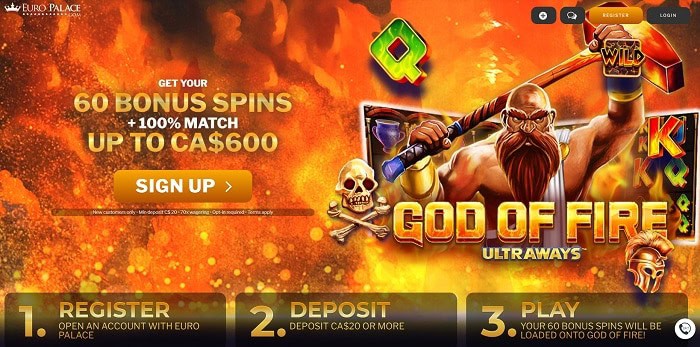 60 Free Spins on Good of Fire Ultraways