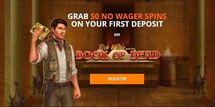 Book of Dead 50 free spins