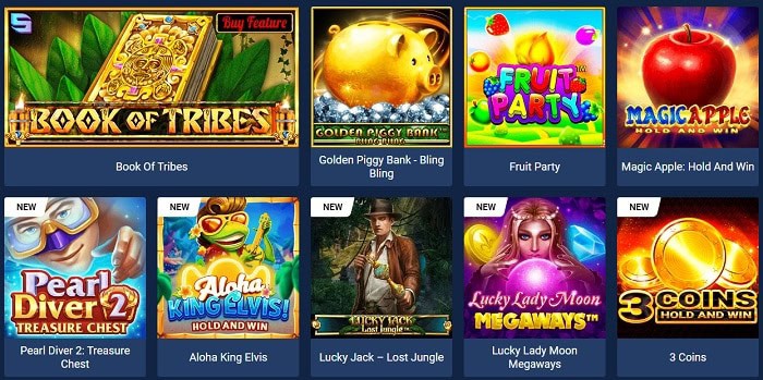 Play jackpot games! 