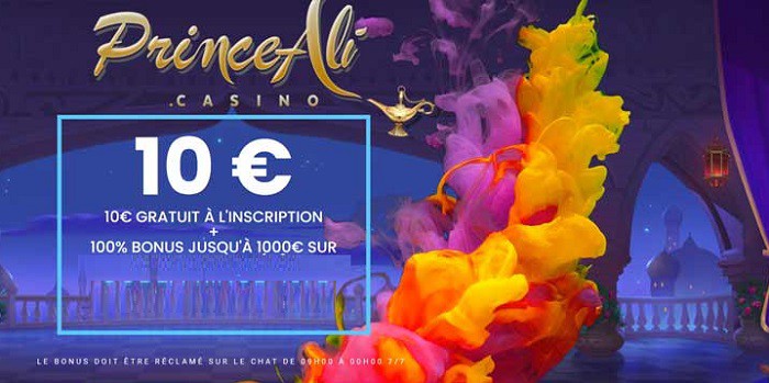 Prince Ali 10 euro free bonus