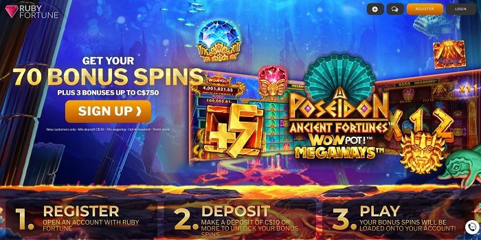 100 free rounds on Poseidon Ancient Fortunes WowPot