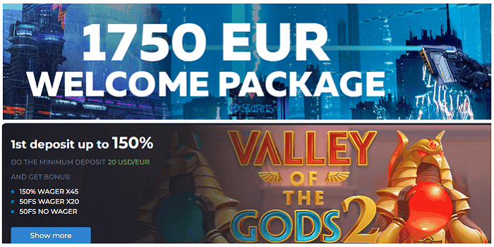 Welcome Bonus Pack and Special Offers 