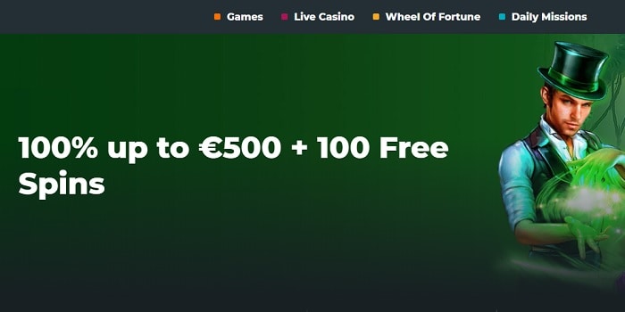 100% bonus and 100 gratis spins