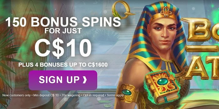 150 Free Chances on Jackpot for $10 deposit 