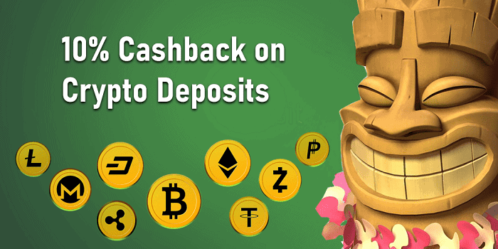 10% Cashback on crypto deposit