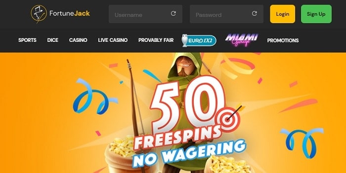 FortuneJack Free Spins 