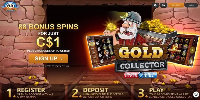 Play Gold Collector slot machine!