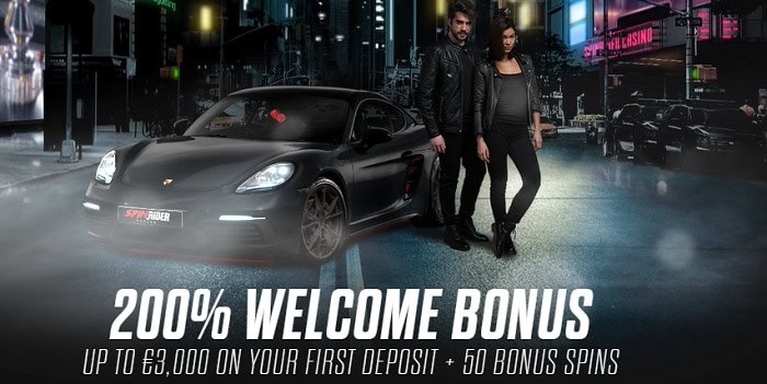 200% bonus and 50 free spins 