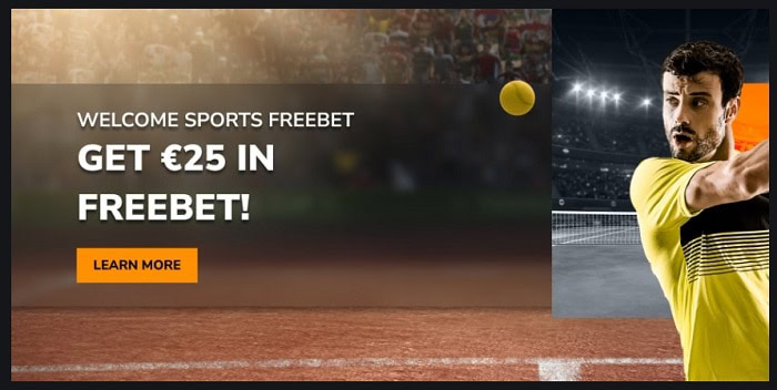 Get 25 EUR free bet! 