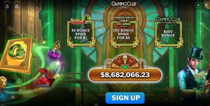 Gaming Club Gratis Spins Bonus 