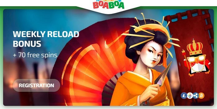 Weekly Reload 50% + 50 Free Spins 