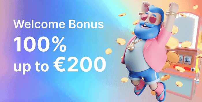 Get 100% bonus and 200 free spins now! 