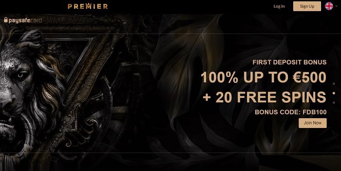 Premier 20 gratis spins bonus 