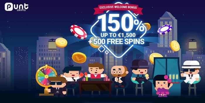 150% bonus and 500 free spins reward