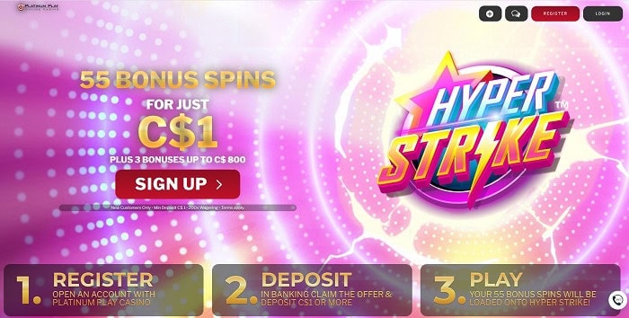 Deposit $1 get free chances! 