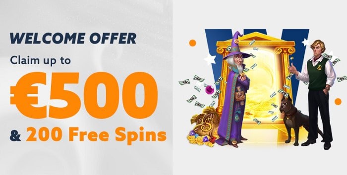 Get 500 euros and 20 free spins on first deposit