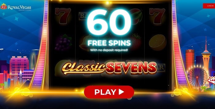 Get 60 free chances on slots! 