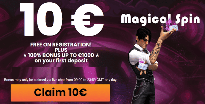 10 EURO gratis bonus 