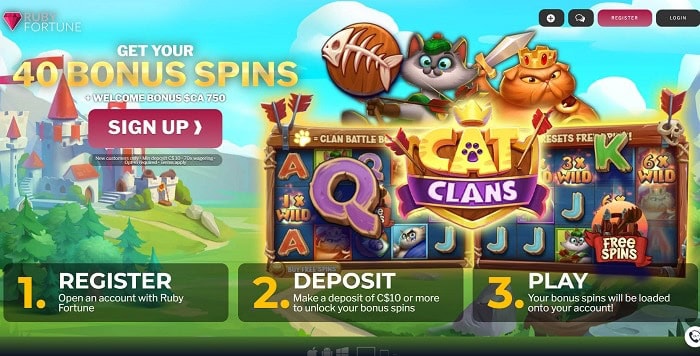 40 exclusive free spins for new players 