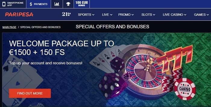 PariPesa Welcome Bonus 