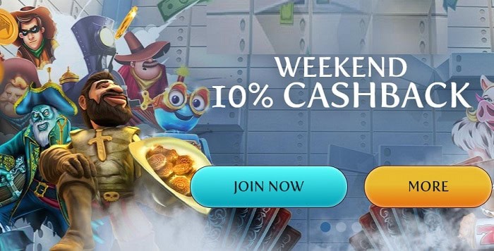 10% Cashback Weekend