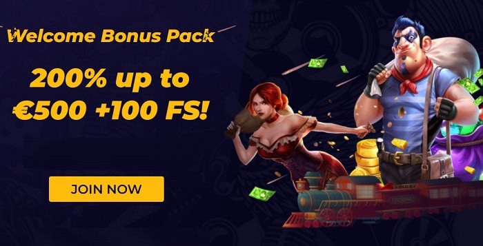 Sign Up Bonus: 200% + 100 FS 