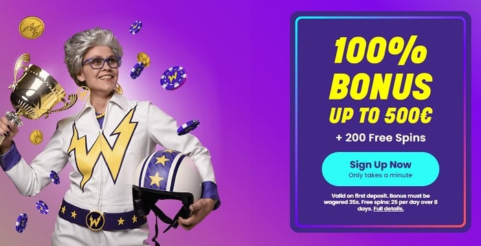 Claim a 100% match bonus! 