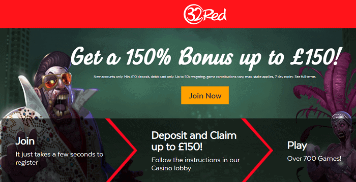 Get 150% bonus!