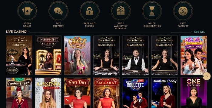 Dolly Casino Live Games 