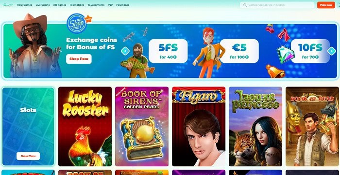 Exchange Coins for Free Spins