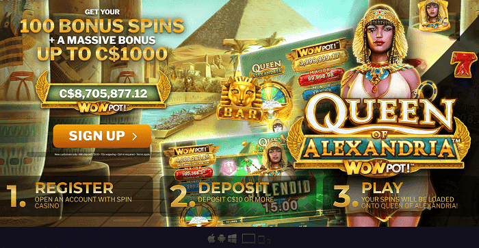 100 free spins bonus after $1 deposit 