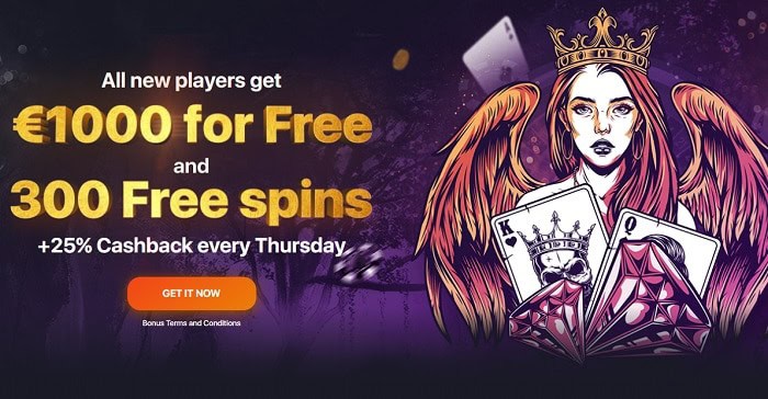 Get 1000 EUR and 300 free spins now! 