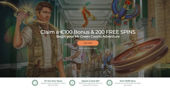 MrGreen Welcome Bonus 