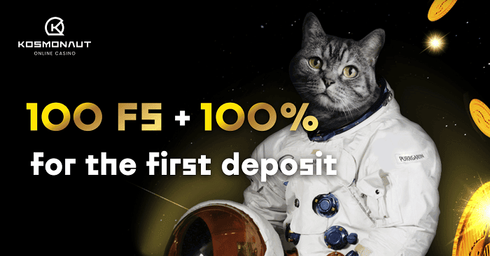 100% bonus and 100 gratis spins on first deposit