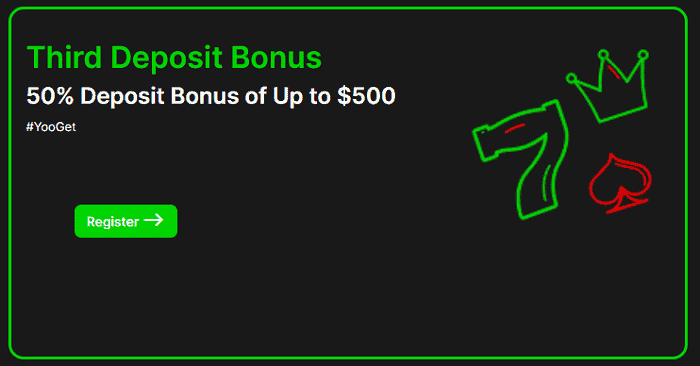 Third Deposit Bonus 