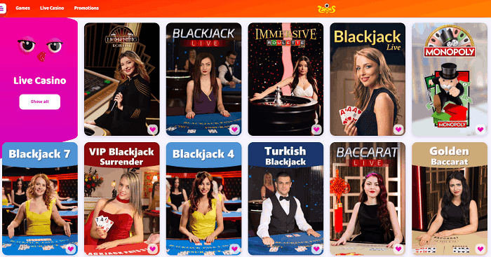 Enjoy Live Table Games 24/7! 