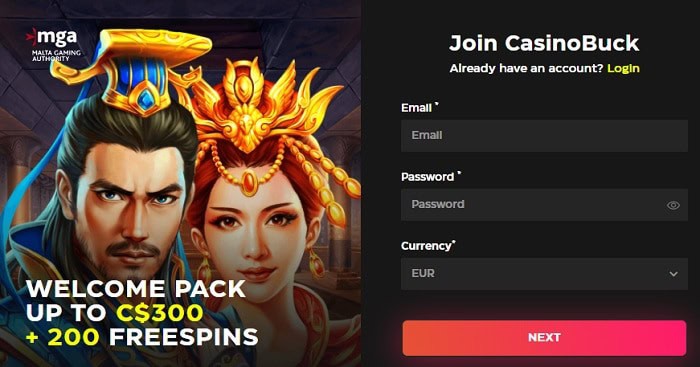 Buck Casino free spins