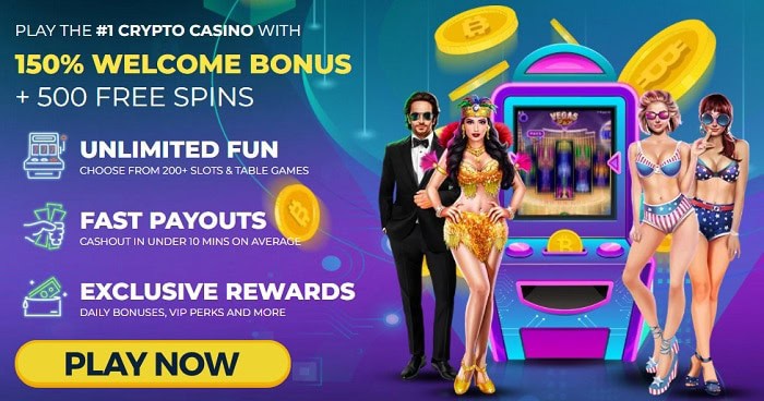 150% Bonus and 500 free spins for new players 