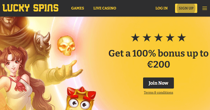Lucky Spins Casino [register & login] - get free spins bonus!