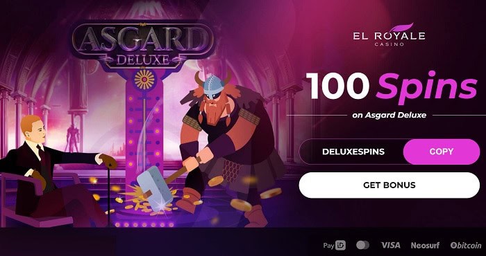 Get 100 free spins! 