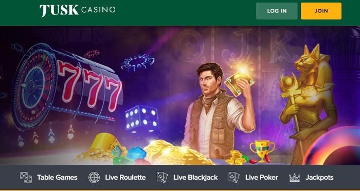 TuskCasino.com 5 EUR no deposit bonus 