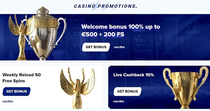 500 euro bonus and 200 freespins 