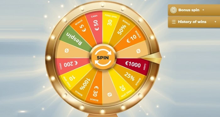 Spin the Wheel for free!