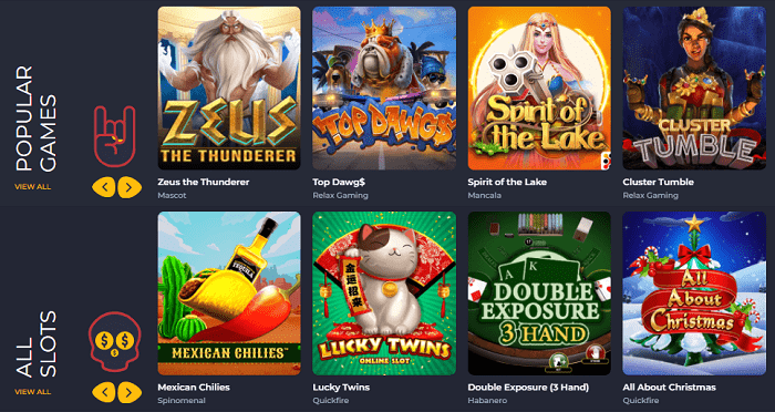 Popular Games & All Slots 