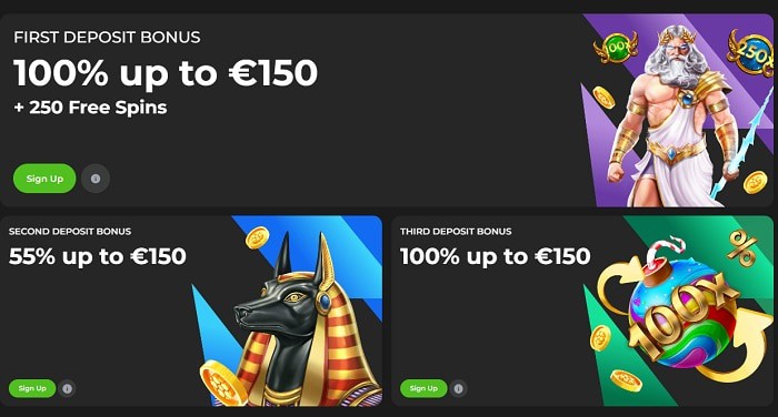 100% bonus and free games