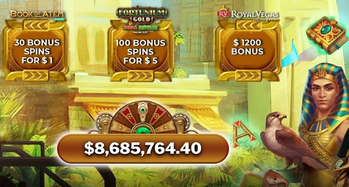 30 free spins on Book of Atem Jackpot