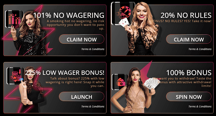 Claim latest casino bonuses! 