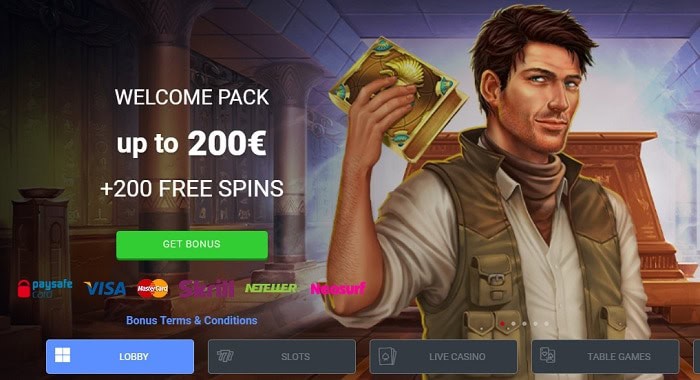 Receive free spins and bonus money! 