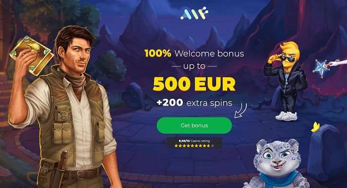 Get 500 EUR bonus and 200 gratis spins! 