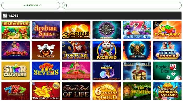 Brazino Casino games and software 